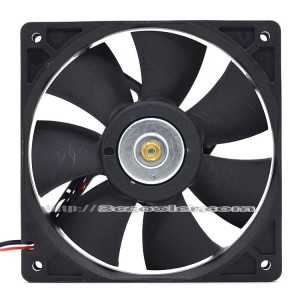Delta 12CM 12025 AFB1212VH 12V 0.60A 3100RPM 103.75CFM 3 Wires Case Fan