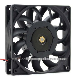 Delta 12CM 12025 FFB1212SH DC12V 1.24A 3700RPM 140.16CFM 2 Wires 2 Pins Case Fan