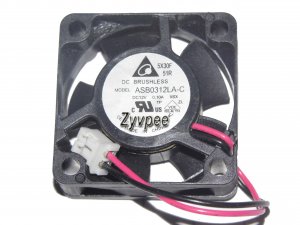 Delta 3010 ASB0312LA-C X6X 12V 0.1A 2 Wires 2 pins 3cm Cooling Fan