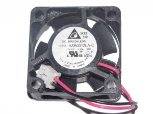 Delta 3010 ASB0312LA-C X6X 12V 0.1A 2 Wires 2 pins 3cm Cooling Fan