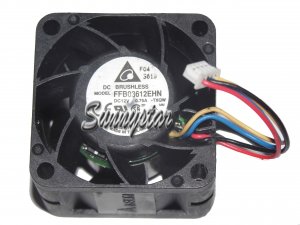 Delta 36*28mm FFB03612EHN TXQW 12V 0.75A 4 Wires 4 Pins case cooling fan