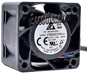 38mm FFB03812VN 12V 1.02A 3 Wires 4CM Power server Cooling FAN