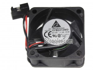 Delta 40x20mm AFB0412MD 12V 0.14A 2 Wires 2 Pins Case Fan ABB Fan