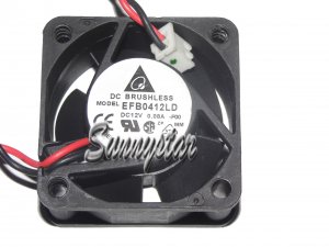 Delta 40*20mm 4CM EFB0412LD 12V 0.08A 2Wire 2 Pins Case Fan for switch router ,etc.