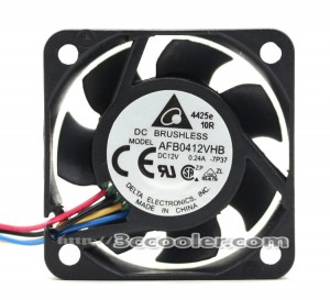 Delta 4CM 4015 AFB0412VHB 12V 0.24A 4 Wires Case Cooler Fan
