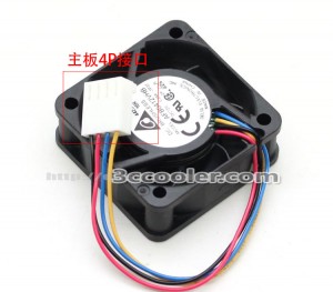 Delta 4CM 4015 AFB0412VHB 12V 0.24A 4 Wires Case Cooler Fan