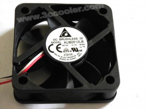 Delta 5015 5CM AUB0512LB 12V 0.11A 3 Wires Cooler Fan