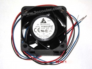 Delta 5032 5CM PFB0512EHF F00 12V 0.81A 3 Wires Cooler Fan