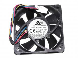 Delta 6015 AFB0612VHC 12V 0.36A 4 wires 4 pins 6cm case fan cooling fan