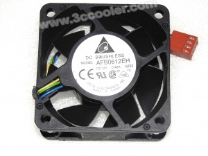 Delta 6025 6CM AFB0612EH -6Z22 12V 0.48A 4 Wires Cooler Fan