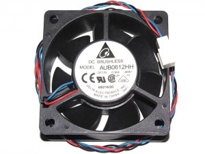 Delta 60x25mm AUB0612HH 4M61 12V 0.36A 3 Wires Case Fan CPU Cooler