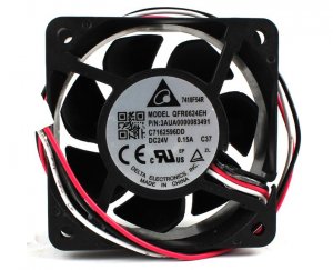 Delta 60*25MM QFR0624EH 3AUA0000083491 C7162596DD 24V 0.15A 3 Wires 3 Pins 6CM case fan cpu cooler