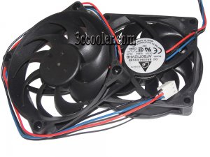 70MM 7015 Delta AFB0712VHB -5L2H DC12V 0.55A 3 Wires 3 Pins 7CM CPU Cooling