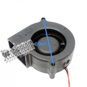 Delta 7CM 7530 BFB0712H DC12V 0.36A 2 Wires 2 Pins Blower Case Fan