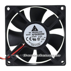 Delta 8025 8CM AFB0805M 5V 0.55A Brushless DC Fan for router