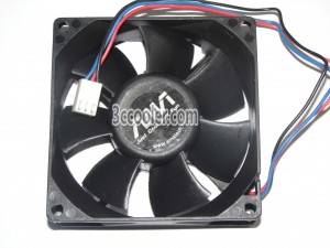 Delta 80x25mm AUB0812VH 12V 0.41A 3 Wires 3 Pins Case Fan CPU Cooler