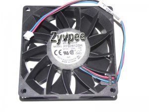 Delta 8025 FFB0812SH DC12V 0.60A 3 Wires 3 Pins Axial Violent Case Fan