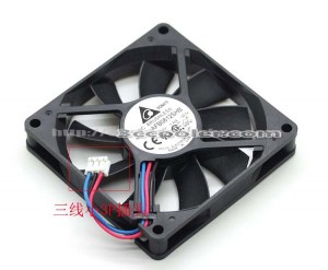 Delta 8CM 80*15MM AFB0812SHB 65CFM 12V 0.40A 3 Wires 3 Pins Case Fan