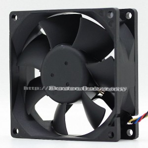 Delta 8CM 8025 AFB0812SH DC12V 0.51A 4 Wires 4 Pins PWM Case Fan