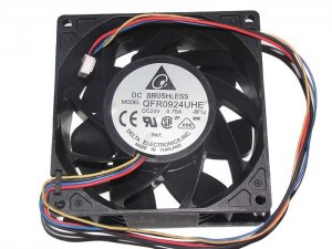Delta 9038 9CM QFR0924UHE 24V 0.75A 4 Wires Cooler Fan