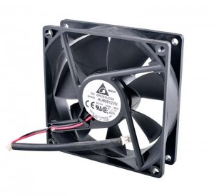 Delta 90mm AUB0912VH 12V 0.60A 2 Wires 2 Pins Cooling Fan 90x25mm