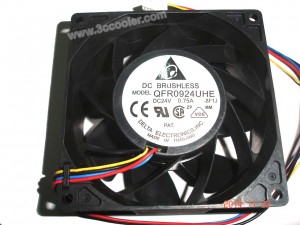 Delta 9038 9CM QFR0924UHE 24V 0.75A 4 Wires Cooler Fan