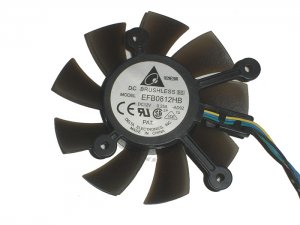 Delta 8CM EFB0812HB 12V 0.25A 4 Wires Video Card cooling fan