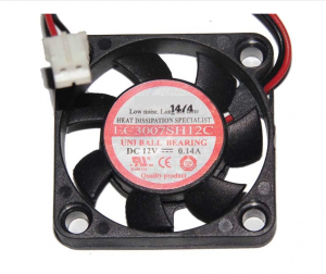 EVERCOOL 3007 EC3007SH12C 12V 0.14A 2 Wires 2 Pins Square Cooler fan