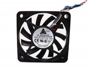 60MM 6025 EFB0612HHA 12V 0.25A 4 Wires PWM 6CM CPU Cooling Fan