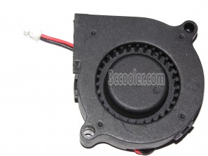 EVERCOOL EC5015L12E-B 12V 0.1A 2 Wire 2 Pins Blower Fan