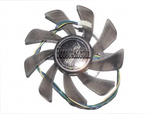 EVERFLOW T129215SU 12V 0.5A 4 wires 4 pins VGA Fan INNOVISION GTX460 UNIKA GTX460 DDR5 graphics card cooler