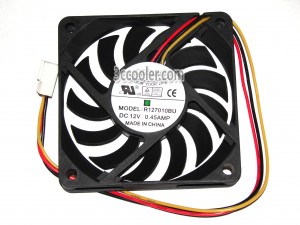 EVERFLOW 7010 7CM R127010BU 12V 0.45A 3 Wires 3 Pins case Fan