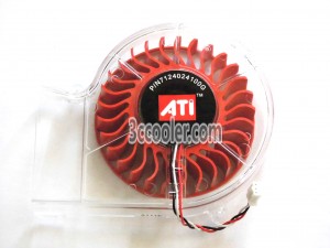 EVERFLOW 7530 75mm B127530BU 12V 0.42A 3 Wires 3 Pins VGA Cooler With bracket