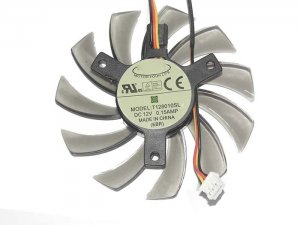 Everflow 75mm T128010SL 12V 0.15A 3 wires sleeve vga fan
