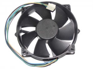 EVERLOW 9CM 9225 F129025SU 12V 0.38A 4 Wires Circular CPU Cooler Fan with 8 Mounting-hole