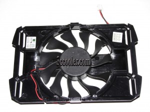 EVERFLOW R128015SM 12V 0.25A 2 wires 2 pins Black bracket vga fan graphics card cooler