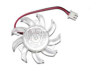 EVERFLOW 5CM T125010DM 12V 0.15A 2 Wires 2 Pins Framelesss Cooling fan