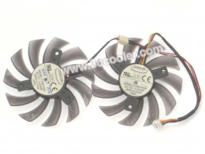 Everflow 8CM T128010SH EBR Twins 12V 0.25A Frameless cooler fan