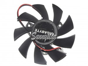 EVERFLOW 8015 T128015SH 12V 0.32A 2-Wires 2 Pins frameless vga fan