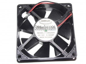 EVERFLOW 8025 80*25mm F128025SH 12V 0.19A 2 Wires Case fan 8CM CPU cooler