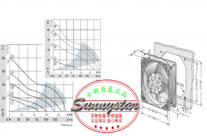 LEIPOLD 12038 F2E-120S-230 230V 0.12A 19W 2500RPM FK6623.230 AC Fan with filter