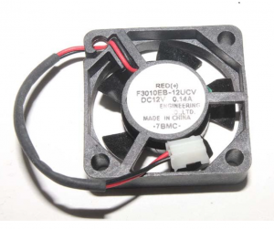 Shicoh ICFAN 3CM 30*10mm F3010EB-12UCV 12V 0.14A 2 wires 2 pins micro fan switch cooler