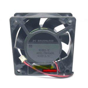 60MM 24V 0.1A FBA06A24L 2 Wires Converter 6CM Cooling Fan 60x25MM