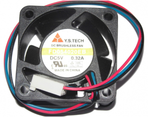 Y.S.TECH 40*20MM FD054020EB 5V 0.32A 3 wires 3 pins 4cm case fan switch router cooler