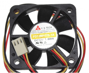 Y.S.TECH 5010 FD1250107S-1A 12V 0.14A 1.68W 3 wires 3 Pins Cooling fan