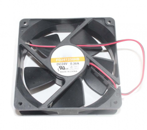 Y.S.TECH 12038 12CM FD241238HB 24V 0.36A 2 Wires Cooler Fan
