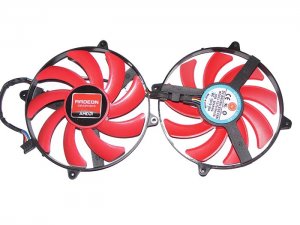 NTK FD7010H12S 12V 0.35A 2pcs / group 4 wires 4 pins circular vga fans graphics card cooler