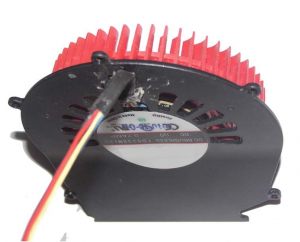 FirstD FD9238M12D 12V 0.7A 4 wires 4 pins VGA fan with black bracket 5 mounting-holes, AtI GRAPHICS card cooler