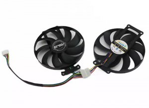 Dual Graphics Card Fans FDC10H12S9-C 12V 6 Pins for  RTX2060 2070 GTX1660S 1660ti