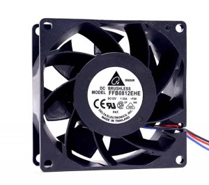 Delta 8038 8CM FFB0812EHE F00 DC12V 1.35A 8CM 3 Wires 3 Pins Case Fan